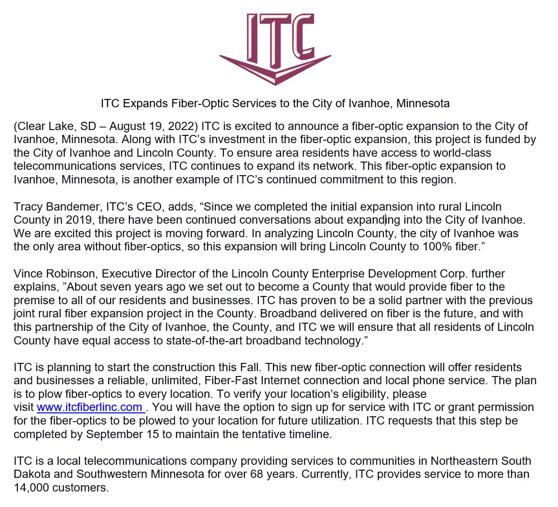 Ivanhoe Press release.JPG